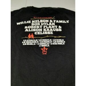 WILLIE NELSON 2016 Outlaw Music Festival  Dylan Robert Plant Tour T Shirt Sz S